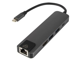 86-060# Karta sieciowa usb-c hub rj45 + hdmi k-03"