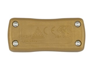 97-020# Przełącznik przelotowy pp14 złoty 230v