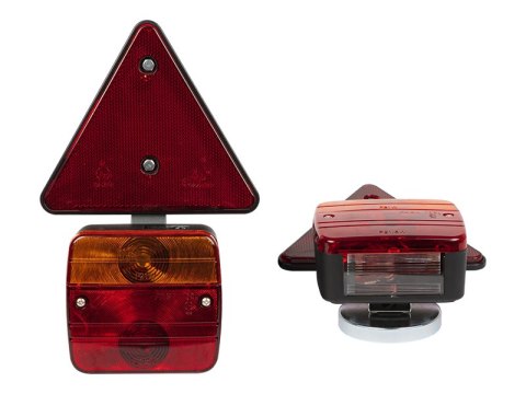 23-218# Zestaw lamp do przyczepy samochodowej trójkąt"