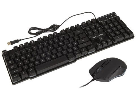 84-217# Klawiatura+mysz blow z podświetlenieim led tamer