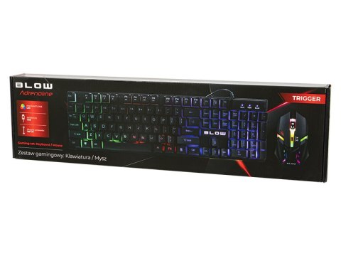 84-219# Klawiatura+mysz blow z podświetleniem led trigger
