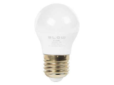 87-406# Żarówka led e27 g45 eco 7w b.neutralna