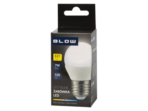 87-406# Żarówka led e27 g45 eco 7w b.neutralna