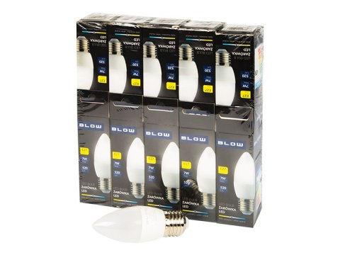 87-434# Żarówka led e27 c37 eco 7w neutralna 10szt świeczka 87-434# Żarówka led e27 c37 eco 7w neutralna 10szt świeczka