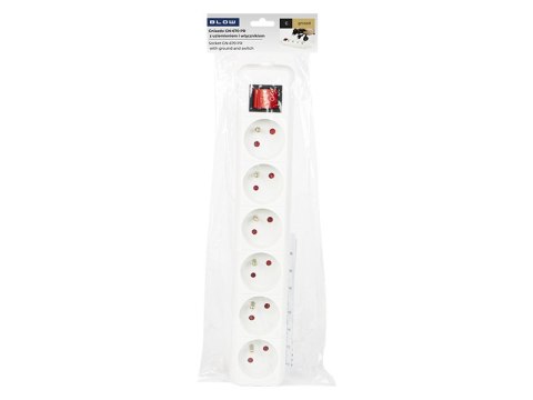 98-123# Gniazdo gn-670ws pr 6-gniazd z wyłącznikiem i uziemieniem 98-123# Gniazdo gn-670ws pr 6-gniazd z wyłącznikiem i uziemieniem