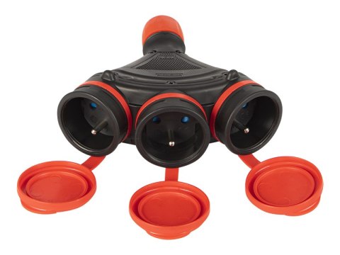 98-221# Gniazdo gn-x3 potrójne z uziemieniem czarno/czarne hermetyczne ip54 98-221# Gniazdo gn-x3 potrójne z uziemieniem czarno/czarne hermetyczne ip54