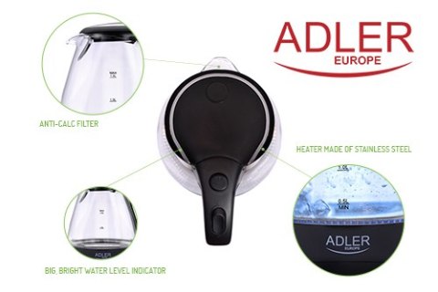 AD 1224 Czajnik szklany 1,5 l AD 1224 Czajnik szklany 1,5 l