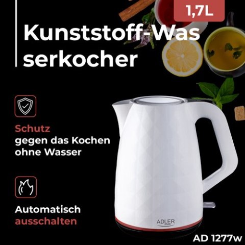 AD 1277 white Czajnik plastikowy 1,7 l AD 1277 white Czajnik plastikowy 1,7 l
