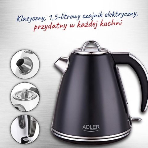 AD 1343 black Czajnik metalowy 1,5 l strix AD 1343 black Czajnik metalowy 1,5 l strix