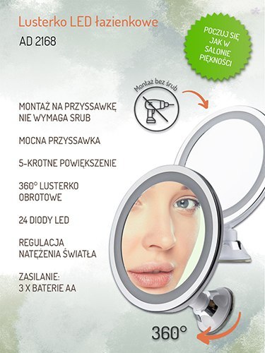 AD 2168 Lusterko led łazienkowe