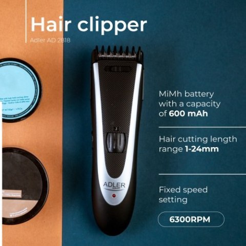 AD 2818 Strzyżarka do włosów | 24 długości cięcia | ostrza ze stali szlachetnej |