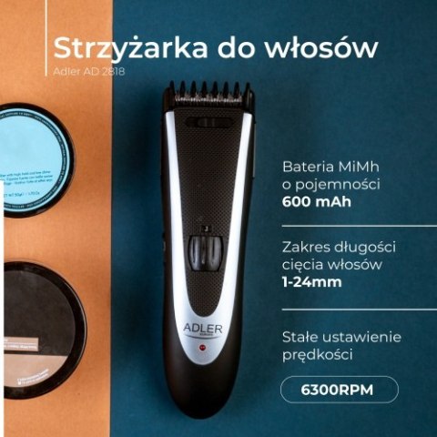 AD 2818 Strzyżarka do włosów | 24 długości cięcia | ostrza ze stali szlachetnej |