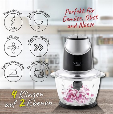 AD 4082 Rozdrabniacz ze szklaną misą