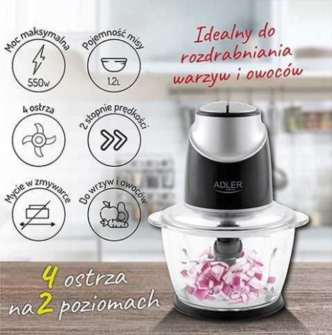 AD 4082 Rozdrabniacz ze szklaną misą