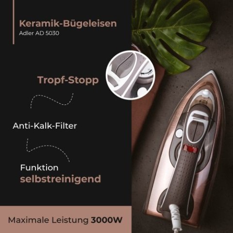 AD 5030 Żelazko ceramiczne 3000 w AD 5030 Żelazko ceramiczne 3000 w