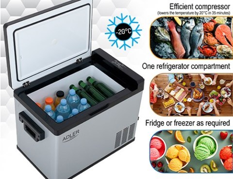 AD 8081 Lodówka kompresorowa turystyczna 40l AD 8081 Lodówka kompresorowa turystyczna 40l