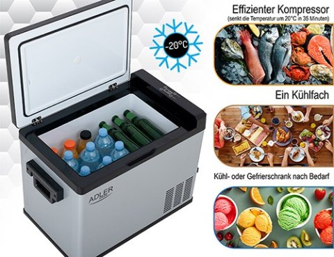 AD 8081 Lodówka kompresorowa turystyczna 40l AD 8081 Lodówka kompresorowa turystyczna 40l