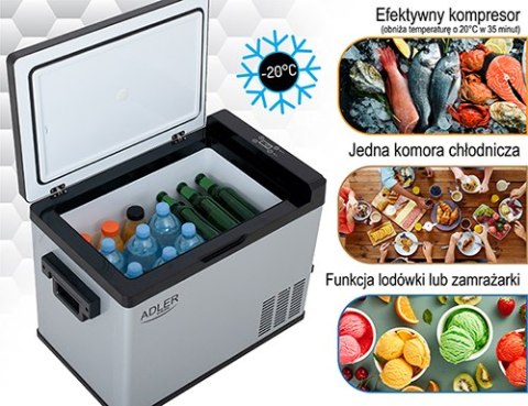 AD 8081 Lodówka kompresorowa turystyczna 40l AD 8081 Lodówka kompresorowa turystyczna 40l