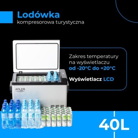 AD 8081 Lodówka kompresorowa turystyczna 40l AD 8081 Lodówka kompresorowa turystyczna 40l