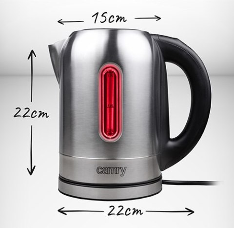 CR 1253 Czajnik metalowy 1,7 l reg. temp.