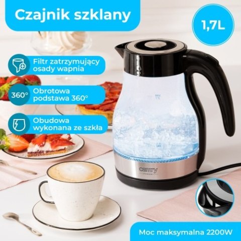 CR 1300 Czajnik szklany 1,7 l