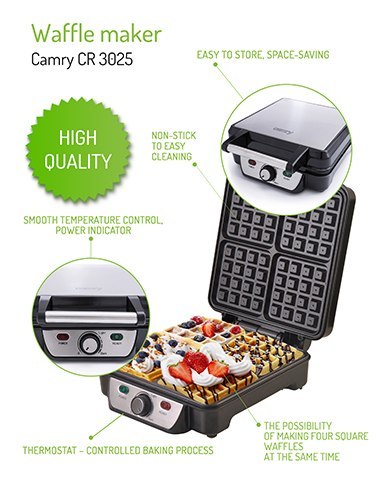 CR 3025 Gofrownica 1500 w