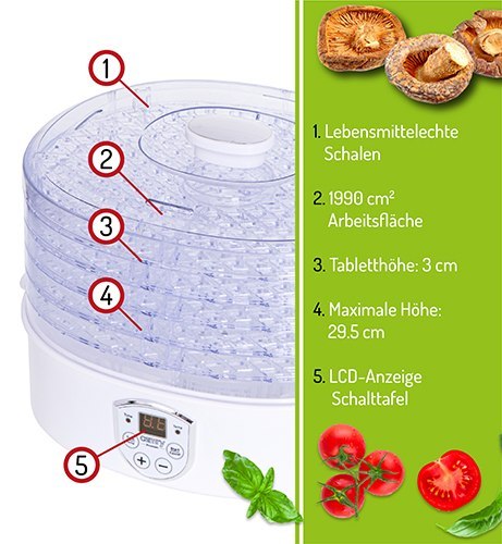 CR 6659 Suszarka do grzybów, ziół i żywności - dehydrator