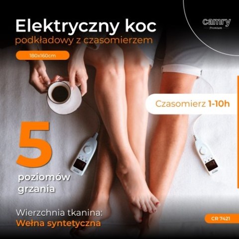 CR 7421 Elektryczny koc podkładowy z czasomierzem (2) CR 7421 Elektryczny koc podkładowy z czasomierzem (2)
