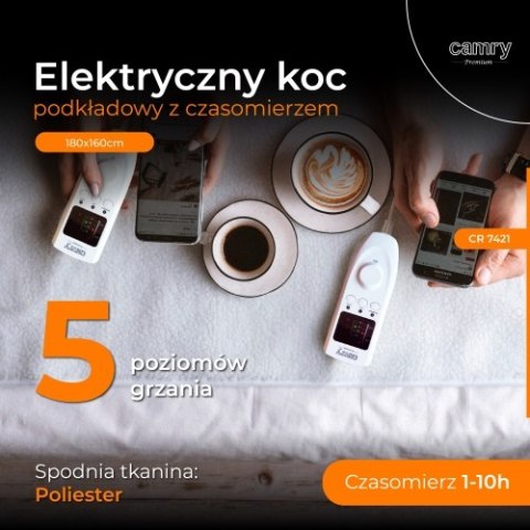 CR 7421 Elektryczny koc podkładowy z czasomierzem (2) CR 7421 Elektryczny koc podkładowy z czasomierzem (2)