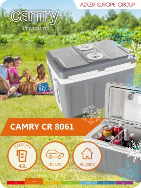 CR 8061 Lodówka turystyczna 40 l | zasilanie ac/dc