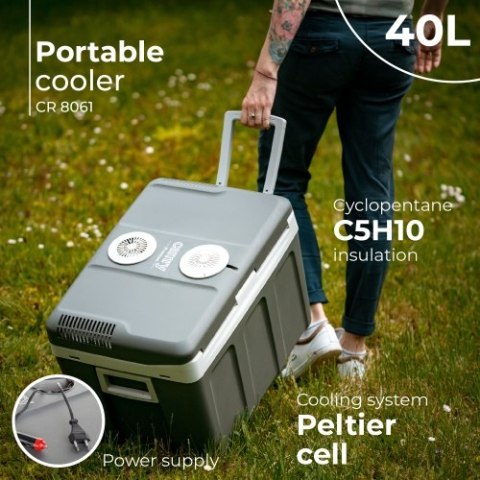CR 8061 Lodówka turystyczna 40 l | zasilanie ac/dc