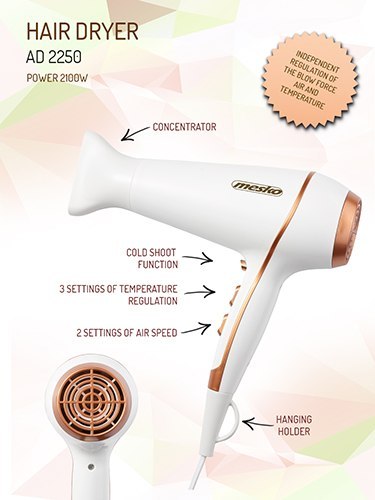 MS 2250 Suszarka 2100w MS 2250 Suszarka 2100w