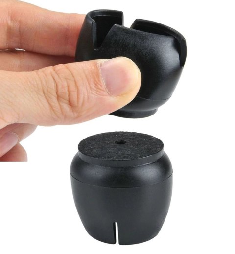 AG562G Nakładki nogi 16szt 12-16mm czarne