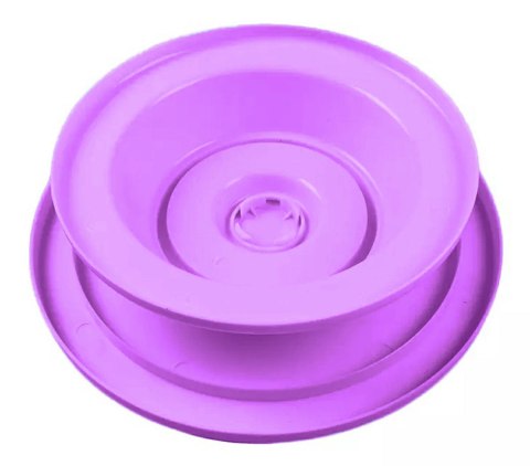AG649F Patera obrot. do dekoracji purple