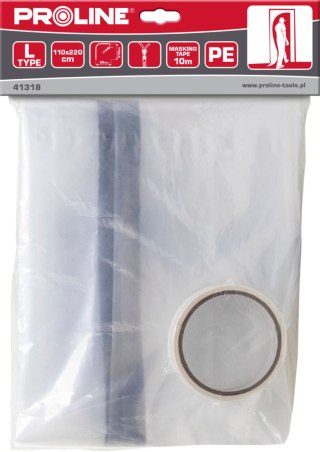 Kurtyna przeciwpyłowa z zam. typ "l", 110cm x 220cm, proline