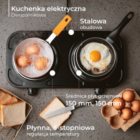MS 6509 Kuchenka elekt. dwupalnikowa MS 6509 Kuchenka elekt. dwupalnikowa