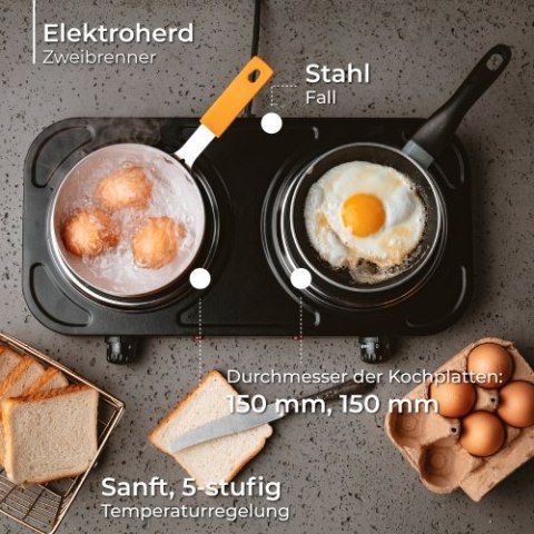 MS 6509 Kuchenka elekt. dwupalnikowa MS 6509 Kuchenka elekt. dwupalnikowa