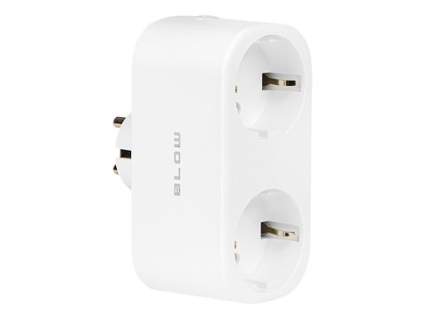 72-072# Inteligentne gniazdko podwójne sterowane wifi tuya białe