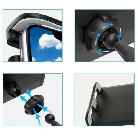 AP17 Uchwyt na zagłówk telefon tablet