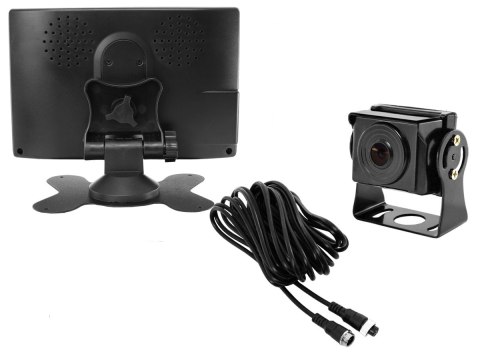 Monitor samochodowy lcd 7cali 4pin 12v 24v oraz 1 kamera