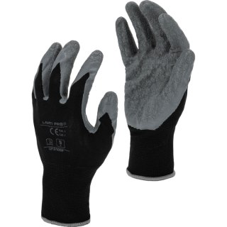 Rękawice lateks czarno-szare l212110p, 12 par, "10",ce,lahti