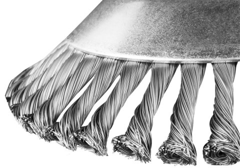 Szczotka druciana do kosy spalinowej 200 x 25.4 mm, twarda, druty splątane