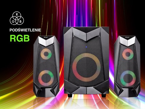 Głośniki TRACER 2.1 Hi-Cube RGB Flow BT