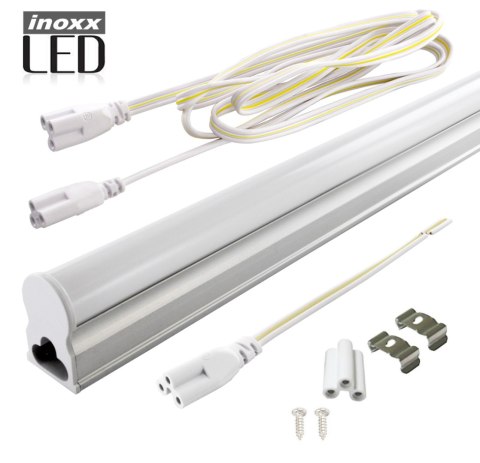 Świetlówka led liniowa t5 60cm 8w neutralna 4000k lampa natynkowa zintegrowana z oprawą