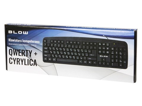 84-208# Klawiatura ukraińska rosyjska blow kp-104 usb pl cyrylica 84-208# Klawiatura ukraińska rosyjska blow kp-104 usb pl cyrylica