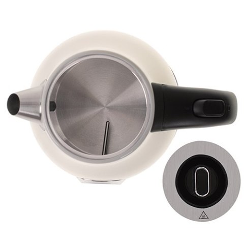 CR 1344 creme Czajnik metalowy z termometrem 1,7l