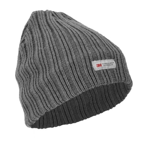 Czapka akrylowa z ociepliną thinsulate szara, lahti