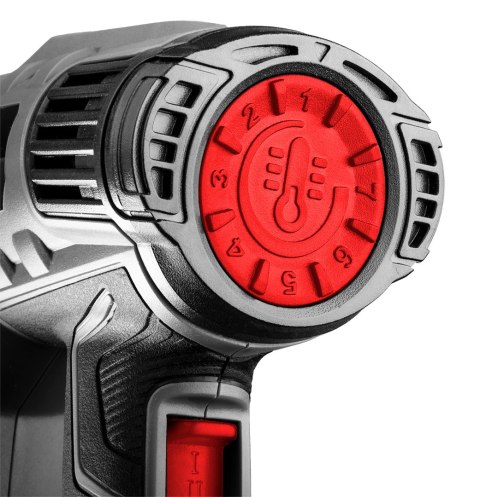 Opalarka 2000W, zakres temperatur:I: 50°C, II: 50-550°C, III: 50-550°C, walizka Opalarka 2000W, zakres temperatur:I: 50°C, II: 50-550°C, III: 50-550°C, walizka