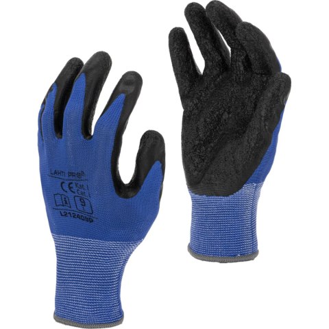 Rękawice lateks nieb.-czarne l212407p, 12 par, "7",ce, lahti Rękawice lateks nieb.-czarne l212407p, 12 par, "7",ce, lahti