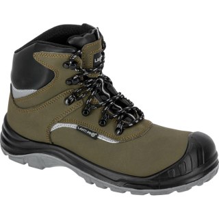 Trzewiki nubukowe ziel.-czar., s3 src, "46", ce, lahti